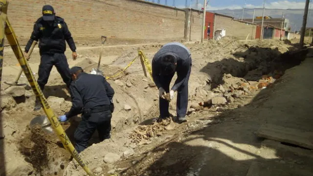 Junín: hallan restos óseos humanos en obra de asfaltado