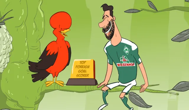 Bundesliga celebra con divertida caricatura el récord que le quitó Lewandowski a Pizarro [VIDEO]