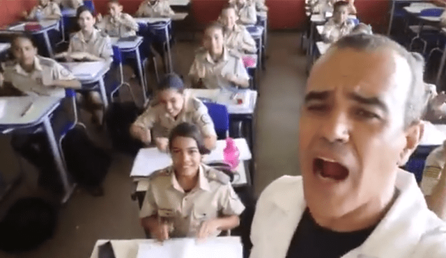Facebook viral: Profesor interpreta con sus alumnos popular canción de Queen para enseñarles inglés [VIDEO]