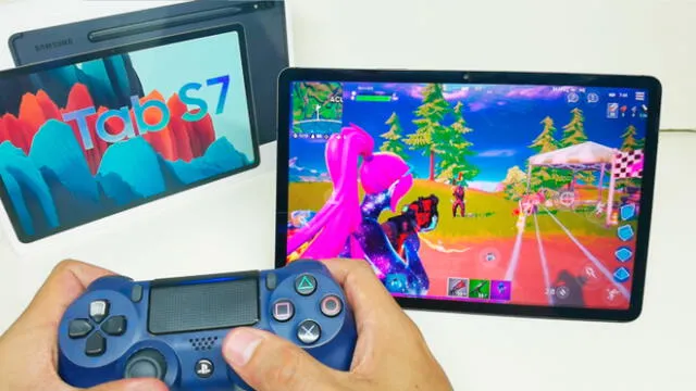 Si utilizas Fortnite en la Tab S7 podrás ejecutar el juego en resolución alta y 90FPS. Foto: Daniel Robles