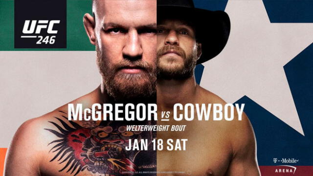 ¡No tuvo piedad! McGregor venció a Cowboy por K.O. en UFC 246 [VIDEO]