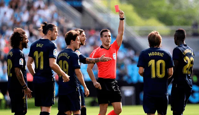 Luka Modric dio su versión en Twitter sobre la tarjeta roja que recibió en el partido entre el Real Madrid y Celta de Vigo. | Foto: EFE