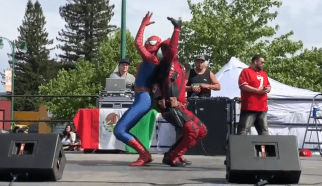 Vía YouTube: Deadpool y Spiderman se roban el show y hacen divertido baile [VIDEO]