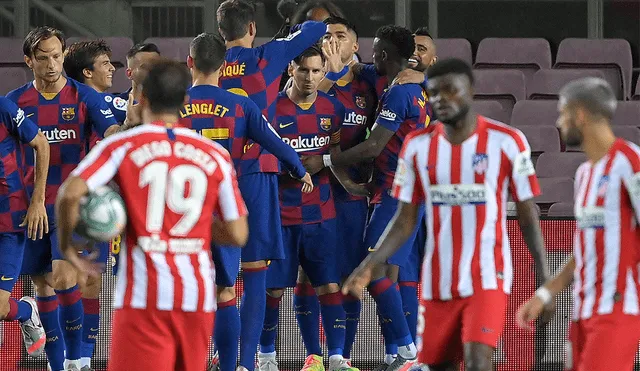 Gol 700 de Messi en partido Barcelona vs Atlético de Madrid en partido LaLiga España