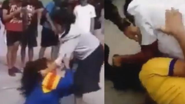 Chiclayo: Escolares se agarran de los pelos por el amor de un compañero [VIDEO]