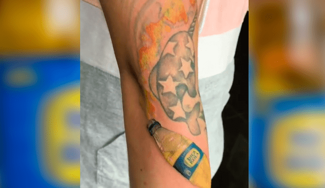 Facebook viral: peruano se hace tatuaje ‘ultra realista’ de ‘Inka Kola’ y resultado sorprende a miles