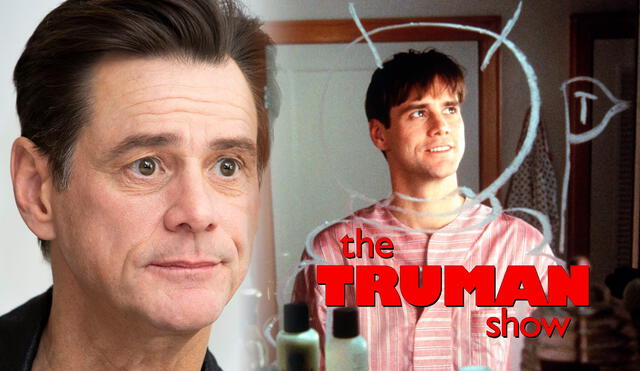 "The Truman show" se estrenó en 1998, cuando Jim Carrey tenía unos 25 años de edad. Foto: composición LR/Paramount Pictures/El País