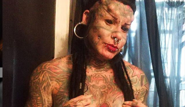 María José Cristerna, conocida por sus modificaciones corporales, también es la mujer más tatuada del mundo. Foto: Instagram.