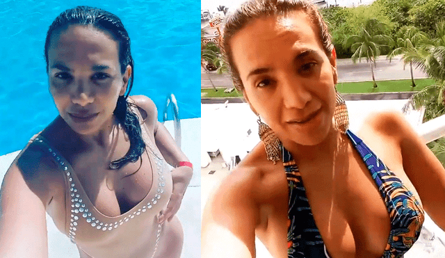 Mónica Cabrejos no teme a críticas y presume su figura en diminuto bikini [VIDEO]