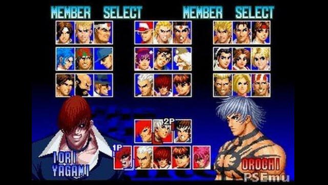 The King of Fighter 97 como escolher personagens secretos 