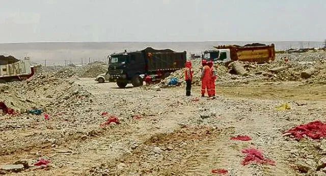 Decomisan camiones a constructora de hospital en Tacna