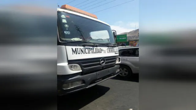 Chorrillos: denuncian que camión recolector de basura circula sin placa