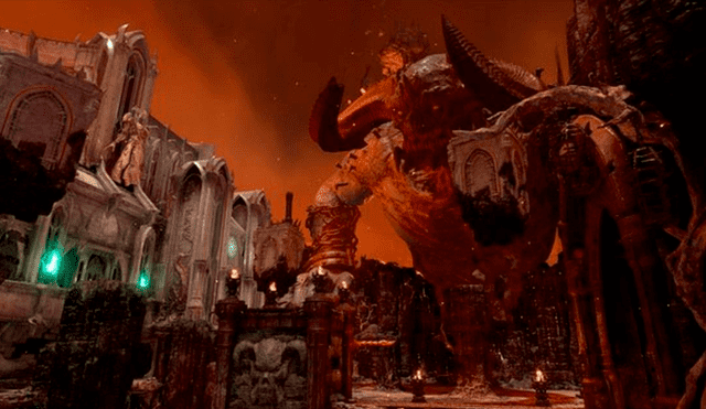 Doom Eternal fecha de lanzamiento y tráiler oficia muestra a doom slayer con la espada crisol