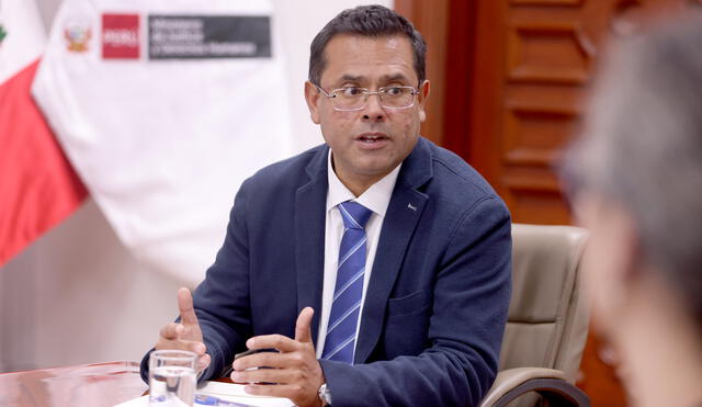 José Tello emitió un discurso con motivo de la creación de la comisión. Foto: Ministerio de Justicia