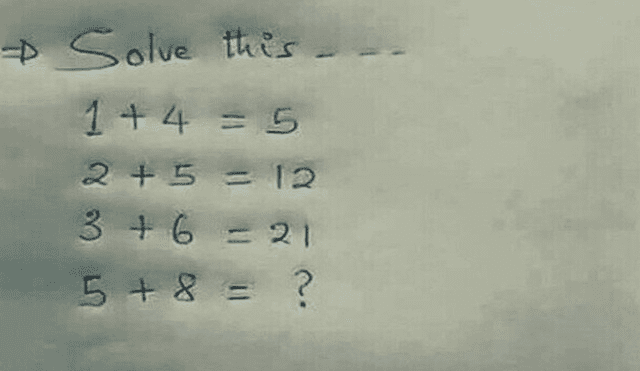 Desliza para ver los detalles de este reto matemático que causa furor en Facebook. Foto: Captura.