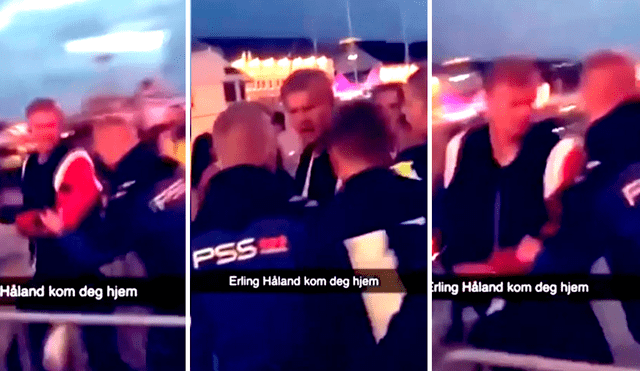 Haaland protagoniza incidente en Noruega. | Foto: captura Marca