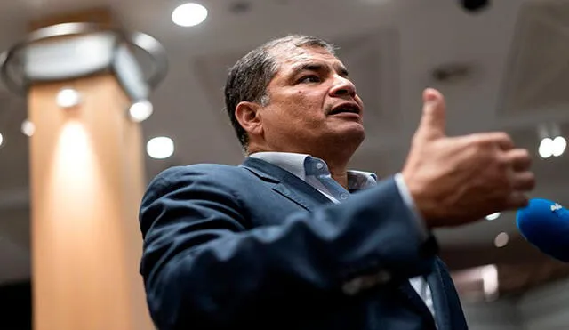 Rafael Correa vive desde hace varios años en Bélgica. Foto: AFP