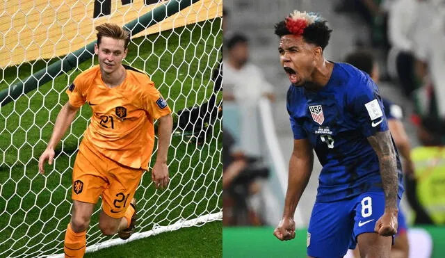 Frenkie de Jong y Weston McKennie son dos de los jugadores más destacados de sus respectivas selecciones. Foto: Composición LR/AFP