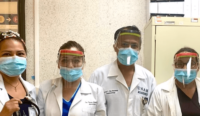 Las mascarillas elaboradas por el niño de 12 años han sido recibidas por personal de salud de diferentes instituciones de Oaxaca. (Foto: Captura)