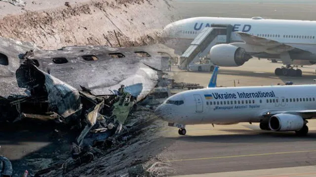 Ucrania asegura que no hay indicios de ataque terrorista tras caída de avión en Teherán. Foto: Composición
