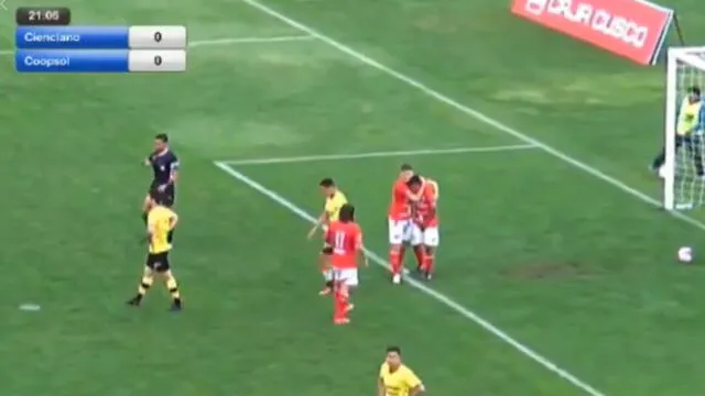 Segunda División: jugador de Cienciano metió gol con insólita parte del cuerpo [VIDEO]