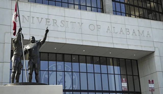Casos de coronavirus en estudiantes de la Universidad de Alabama. Foto: AFP
