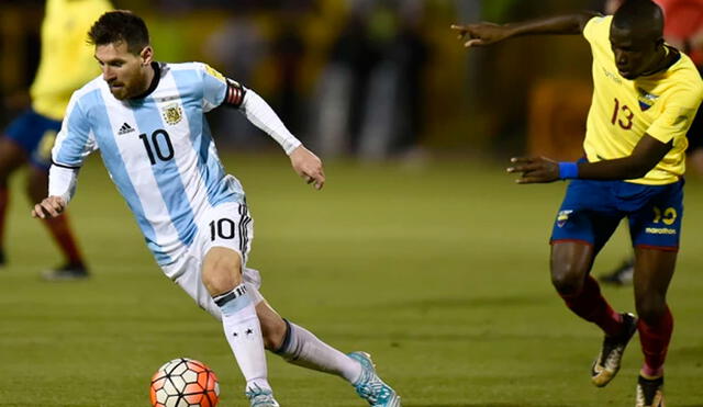Argentina y Ecuador juegan este jueves en La Bombonera por la fecha 1 de las Eliminatorias Qatar 2022. Foto: AFP
