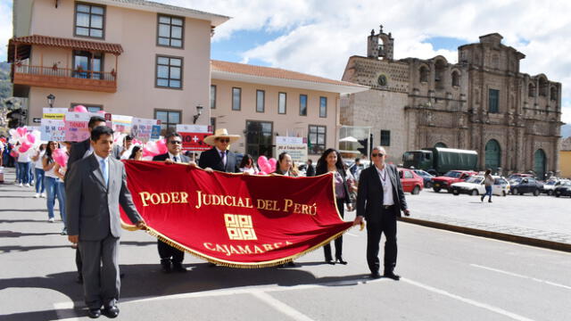 Cajamarca: Poder Judicial realizó pasacalle contra el trabajo infantil
