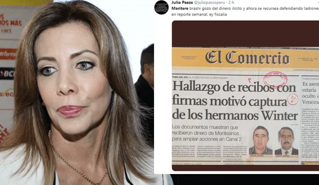Maritere Braschi objeto de críticas por comentario contra Concepción Carhuancho [VIDEO]