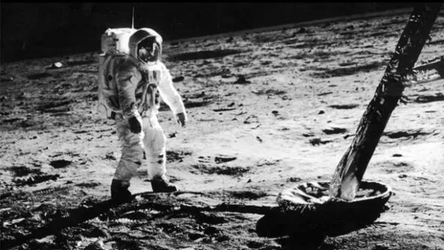 El día de la primera llegada del hombre a la Luna. Foto: NASA