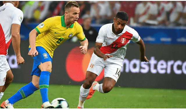 Andy Polo fue criticado en Movistar Deportes tras la goleada de Brasil sobre Perú en la Copa América 2019. | Foto: AFP