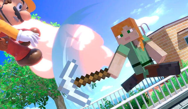 Los personajes de Minecraft llega el 13 de octubre a Super Smash Bros. Ultimate. Foto: Nintendo