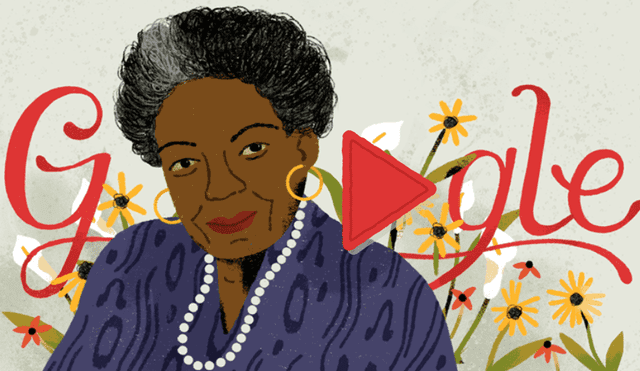 Google dedica Doodle a Maya Angelou la poeta y activista estadounidense