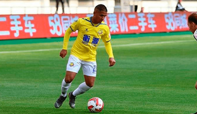 Roberto Siucho anotó su primer golazo en el fútbol chino [VIDEO]