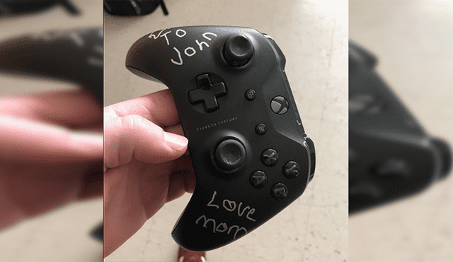 Madre a punto de fallecer le deja un tierno mensaje a su hijo en un control de Xbox One [FOTO]