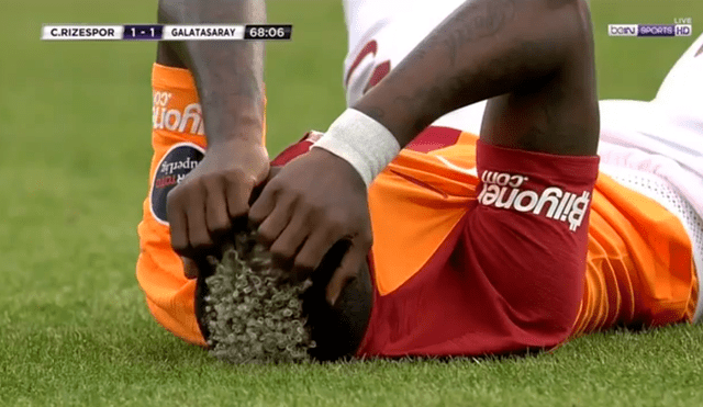 Futbolista de Galatasaray recibe terrible falta y sus compañeros terminan llorando [VIDEO]