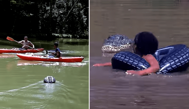 Desliza hacia la izquierda para ver la broma pesada que realizó un anciano al colocar la cabeza de un falso cocodrilo dentro del lago. El video es viral en YouTube.