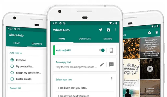 Aprende a programar respuestas automáticas a tus contactos de WhatsApp [FOTOS] 