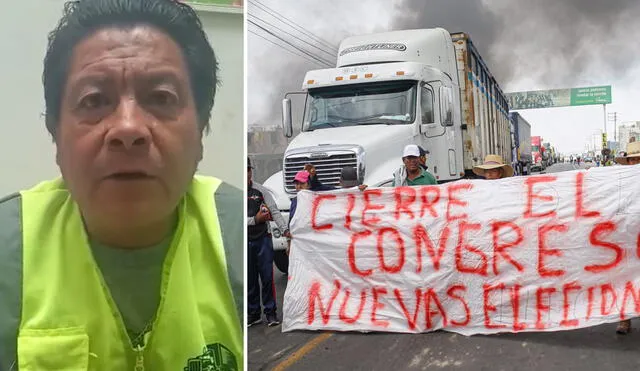 Frente Nacional de Transportistas apoyará medidas contra el Congreso. Foto: composición LR/Rodrigo Talavera-LR