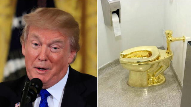 Donald Trump le pide al Museo de Nueva York un cuadro de Van Gogh, pero le ofrecen un inodoro de oro 