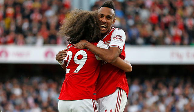 Aubameyang marcó el tanto del empate para el Arsenal. (Créditos: AFP)