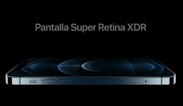 Pantalla Super Retina XDR del nuevo iPhone 12 Pro. Foto: Apple
