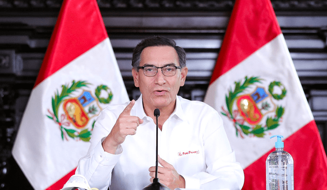 Martín Vizcarra aseguró que se podrá superar el coronavirus con la colaboración de todos los peruanos. Foto: Presidencia.