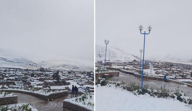 Jurisdicción es afectada por fuertes nevadas. Foto: Municipalidad de Nuñoa.