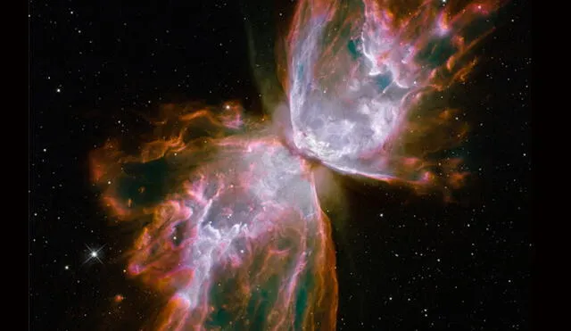 La NASA muestra la foto que el telescopio Hubble tomó el día de tu cumpleaños. Imagen: Una estrella pierde sus capas externas.