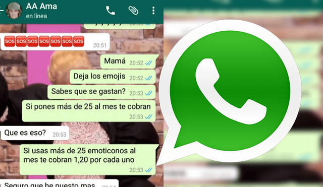 WhatsApp: Juega broma épica a su mamá que abusaba de emojis