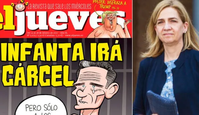 Semanario usa la figura del sexo para burlarse de la hija del rey Juan Carlos de España