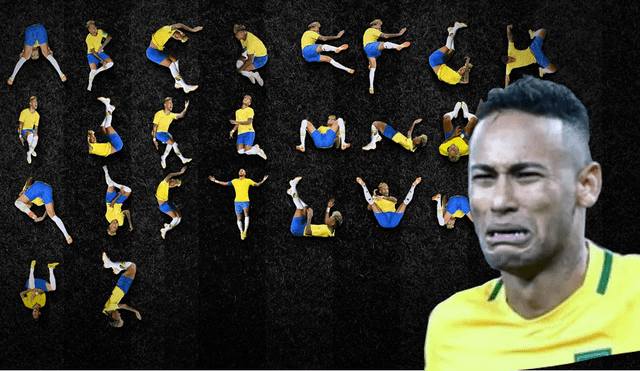 Facebook: Diseñador se inspira en las caídas de Neymar y crea abecedario [VIDEO]