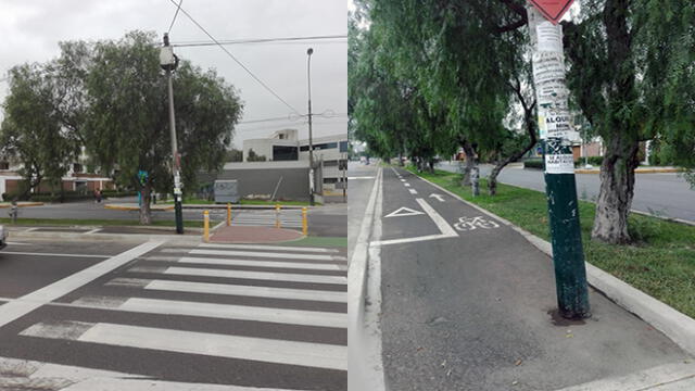 #YoDenuncio: poste en medio de ciclovía es un inminente peligro para ciclistas