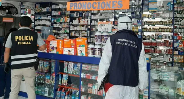 En operativo se visitaron cuatro farmacias del centro de la ciudad de Tacna.